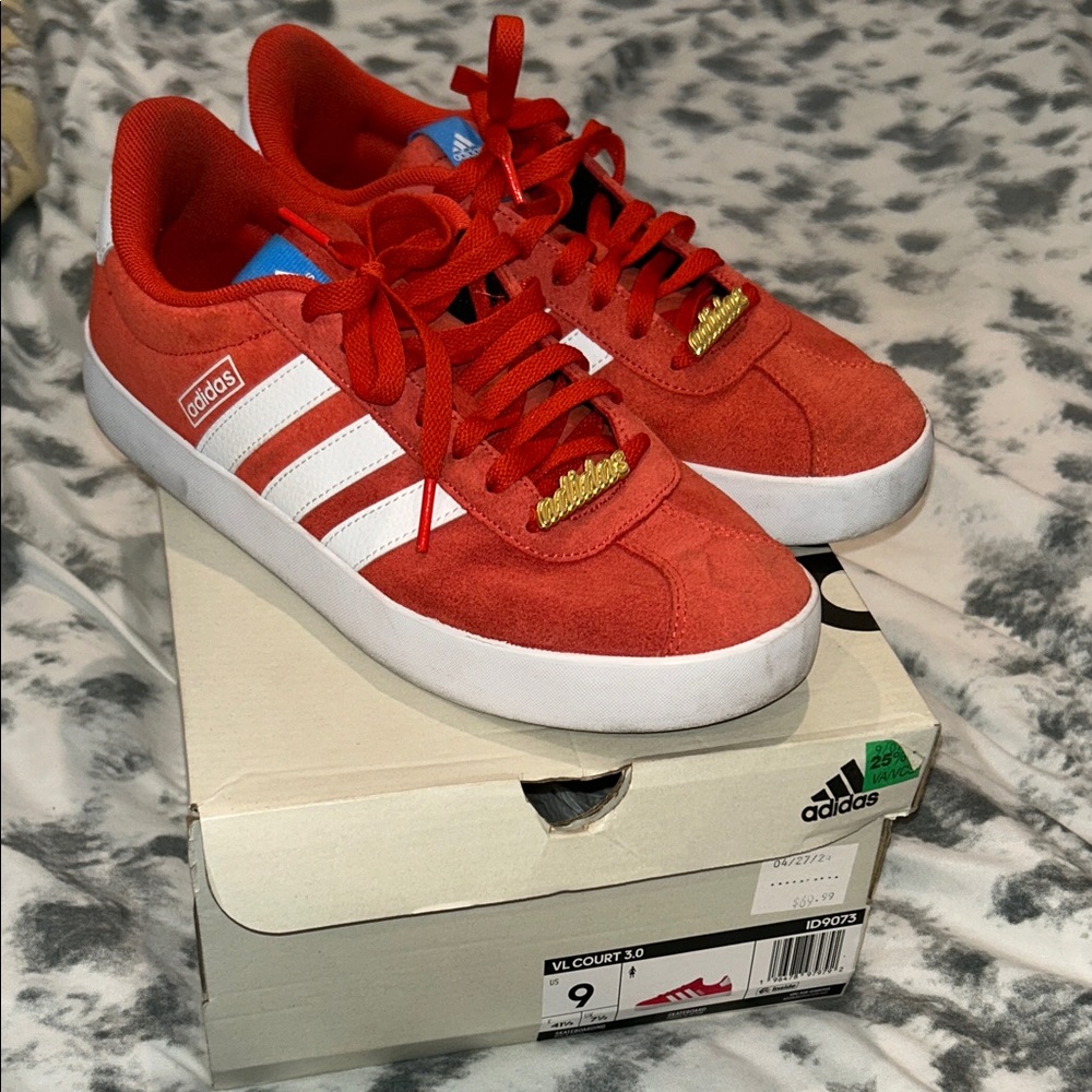Adidas womens Bright Red Sneakers